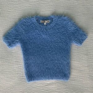 Short Sleeve Crop Sweater (M)